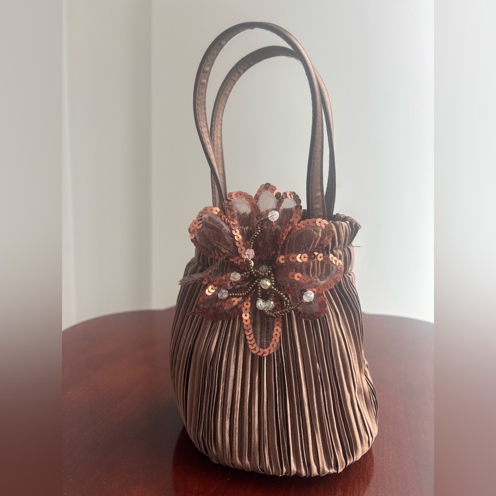 Cute mocha evening mini clutch